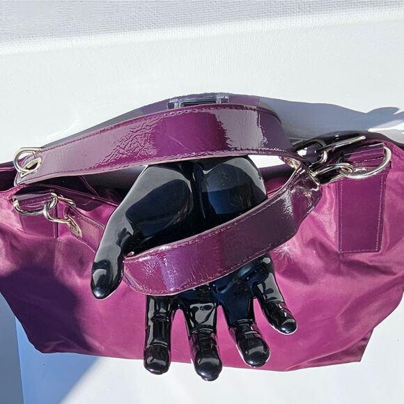 Calvin Klein Plum Purple Nylon Hobo Bag - Picture 7 of 10